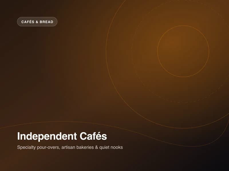 Specialty Cafés — curated spots and experiences