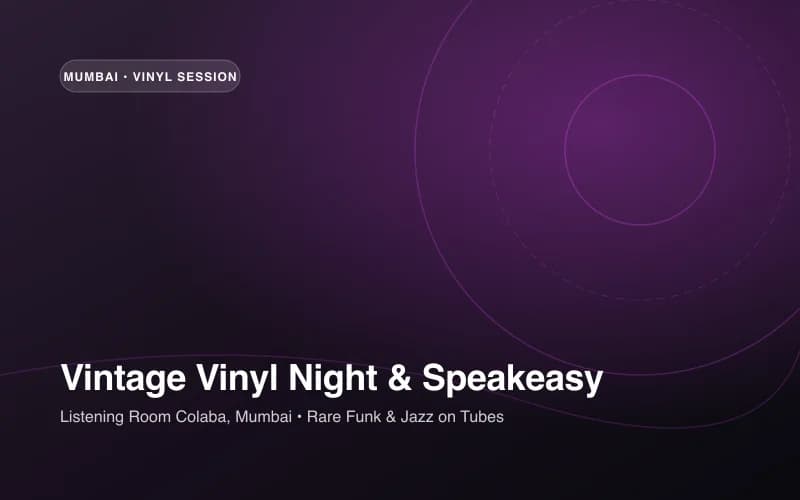 Vintage Vinyl Night & Speakeasy Sessions — photo 1